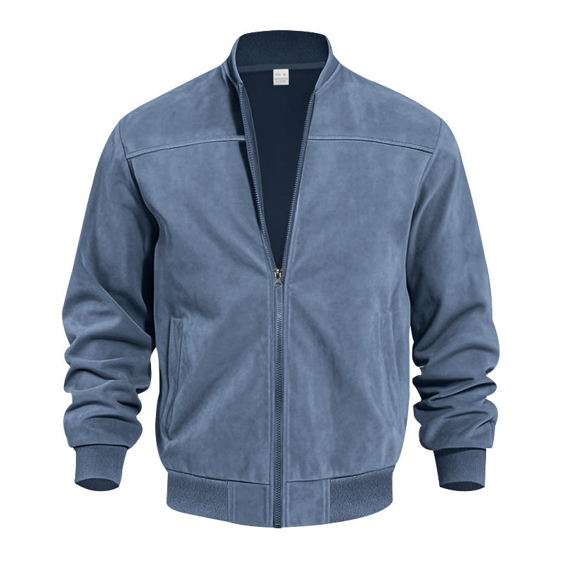 KYNCILOR Suede Zipper Jacket