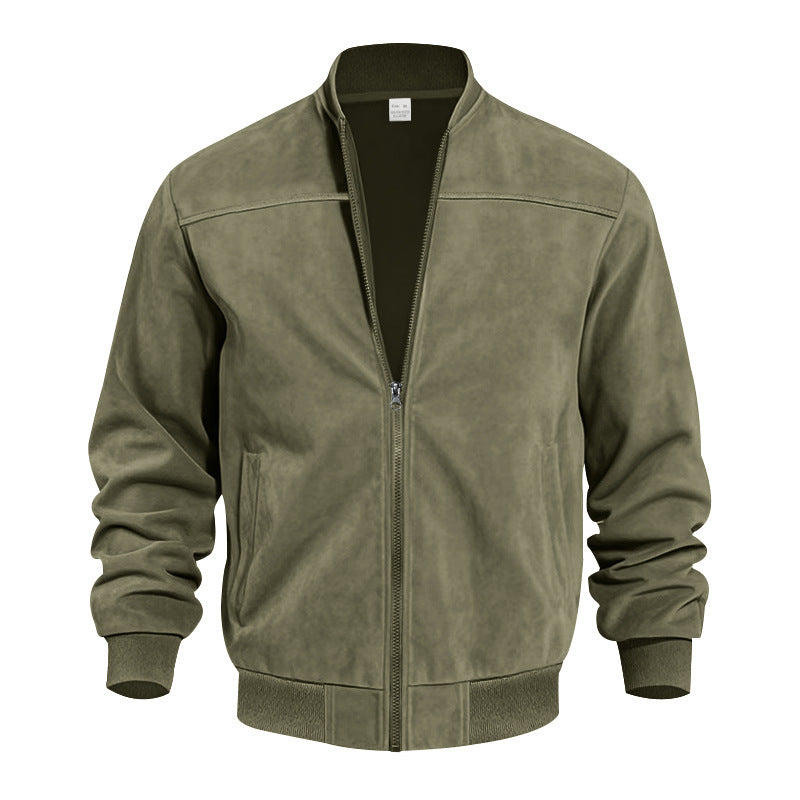 KYNCILOR Suede Zipper Jacket