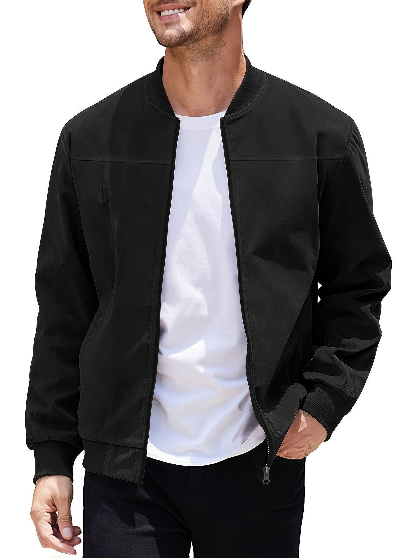 KYNCILOR Suede Zipper Jacket