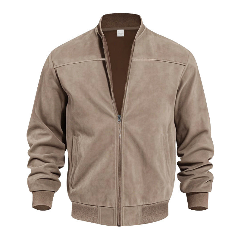KYNCILOR Suede Zipper Jacket