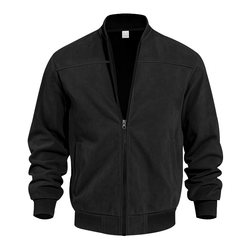 KYNCILOR Suede Zipper Jacket