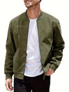 KYNCILOR Suede Zipper Jacket